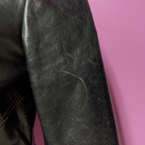 Express Genuine Leather Motorcycle Jacket - Picture 6 of 8